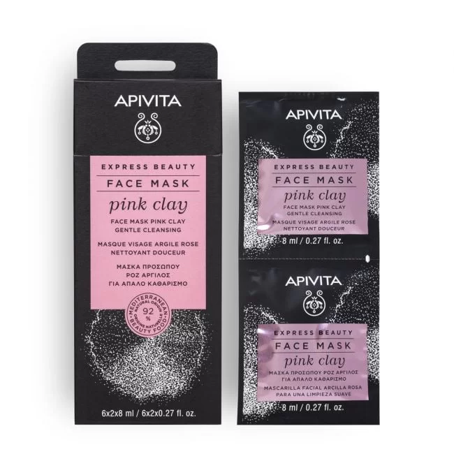 Apivita Mascarilla Facial Arcilla Rosa 8 Ml
