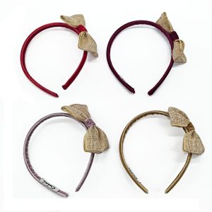 Diadema rafia terciopelo Cuini