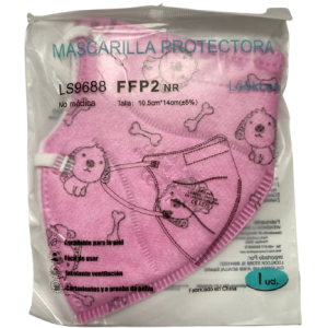 Mascarillas FFP2 Infantiles Rosa Con dibujos10 Und