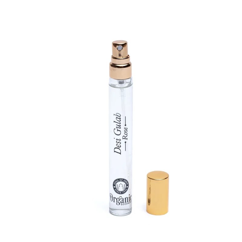 Ambientador en Spray Rosa Desi Gulab Organic Goodness 12ml - Imagen 3