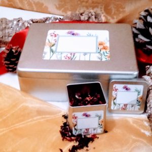 Caja de té o infusión con 6 latitas.