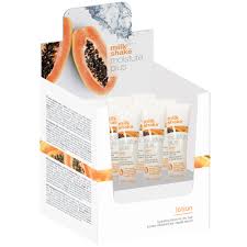 Milk Shake Moisture Plus Lotion 12 x 12 ml Loción Hidratante Para Cabello Seco Con Extracto De Papaya E integrity