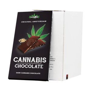 Chocolate negro de cannabis con semillas de cáñamo (15 piezas/expositor)