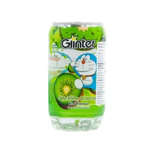 Bebida Doraemon gaseosa sabor kiwi GLINTER 350ml