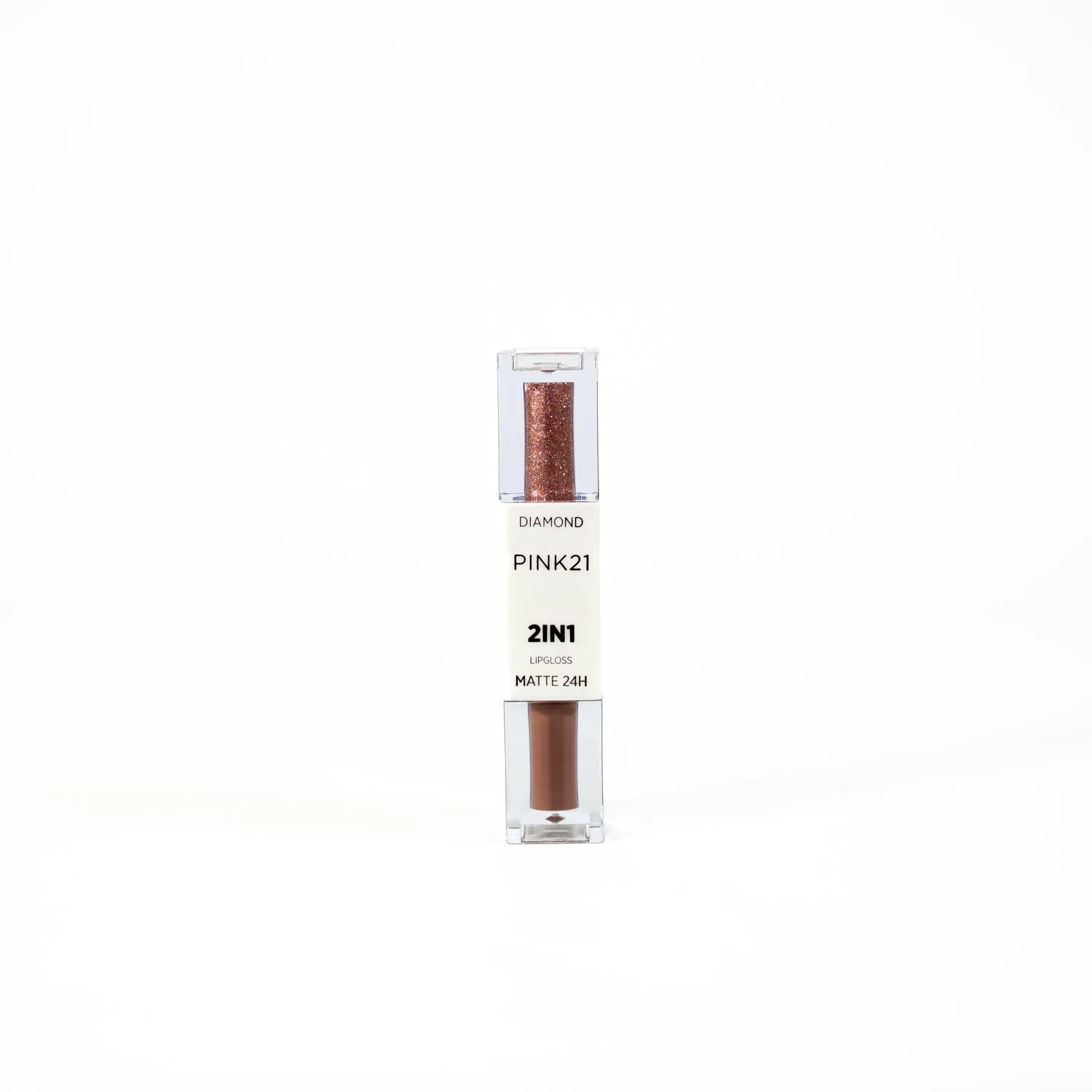 Brillo Labial 2 en 1 Pink21 “Diamond” Matte 24HS