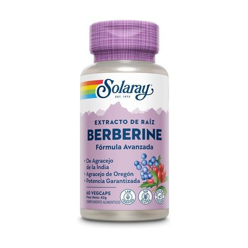 Berberine Solaray Berberina 60 capsulas